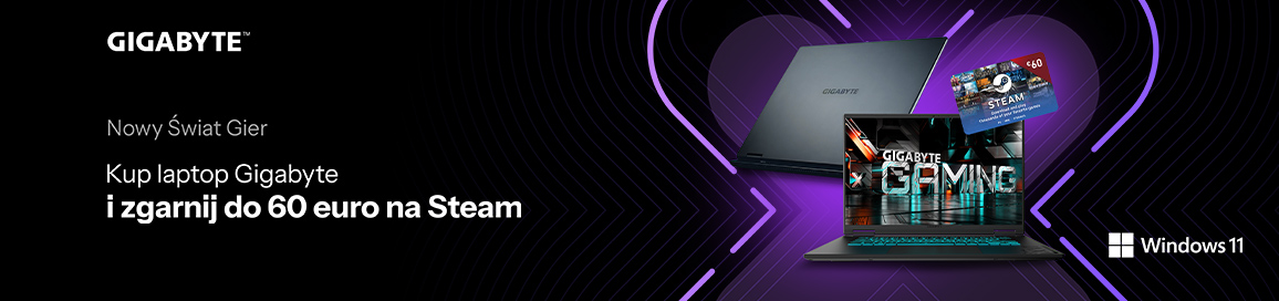 Kup laptop Gigabyte i zgarnij do 60 euro na Steam