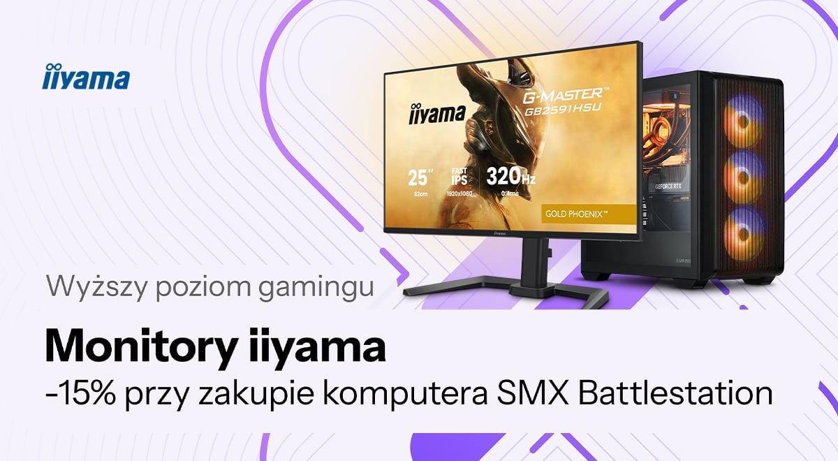 monitory iiyama -15% przy zakupie z komputerem SMX Battlestation